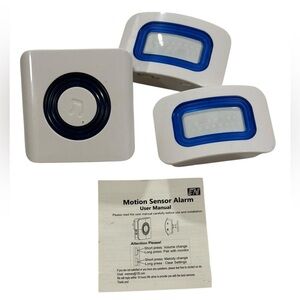 Evernary Home Security Wireless Motion Sensor Detector w/2 Sensors